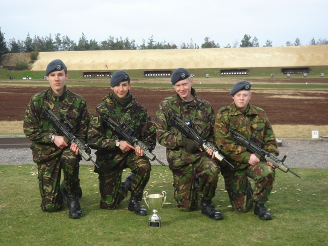 1349 ( Woking ) Squadron 2008 falling plate shooting team